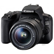 Зеркальный фотоаппарат Canon EOS 200D Kit EF-S 18-55mm III Black